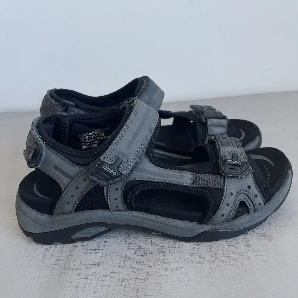 ABEO Cayucos Men's Sandals Size 8 N  B.I.O. System Adjustable Sport Comfort Open